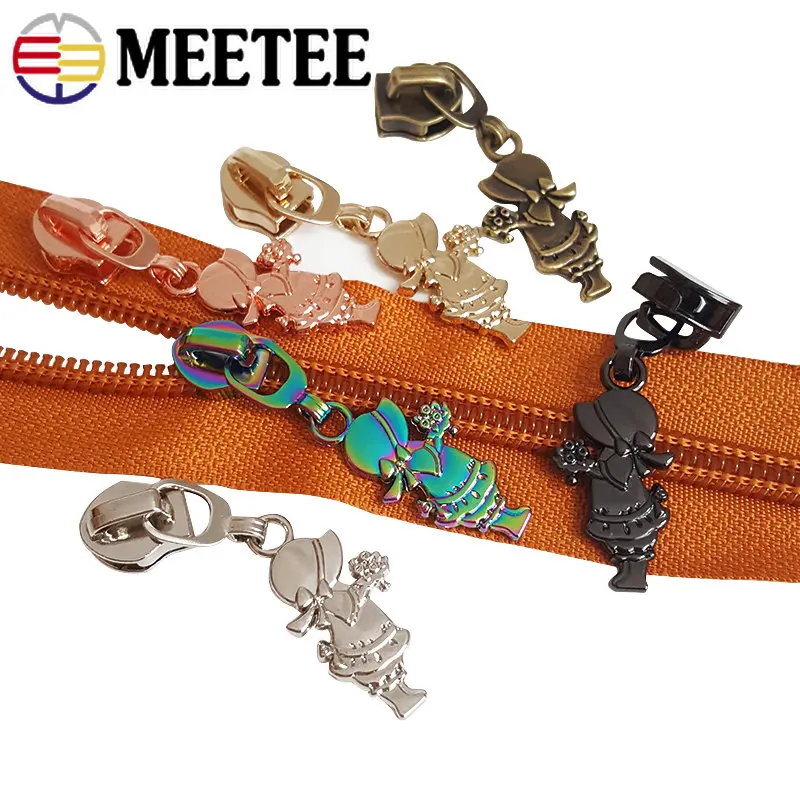 

5/10/20Pcs 5# Zipper Pulls Decorative for Nylon Zippers Bag Clothes Replacement Zips Slider DIY Tailor Repair Sewing Accessories