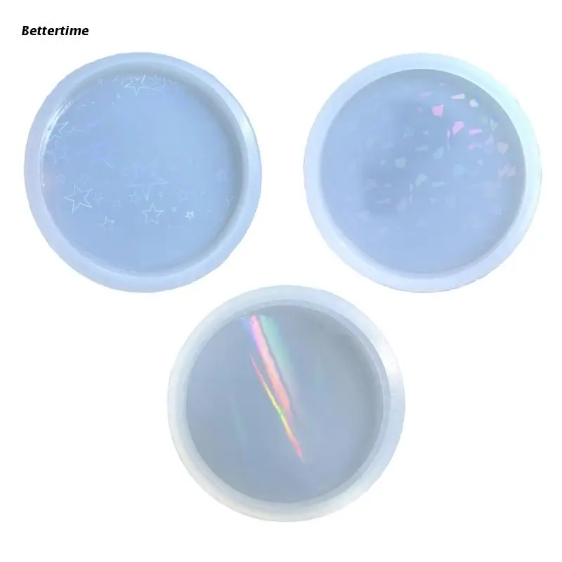 

B36D Round Coaster Mold Epoxy Resin Casting Mold for Cups Mats Home Decor