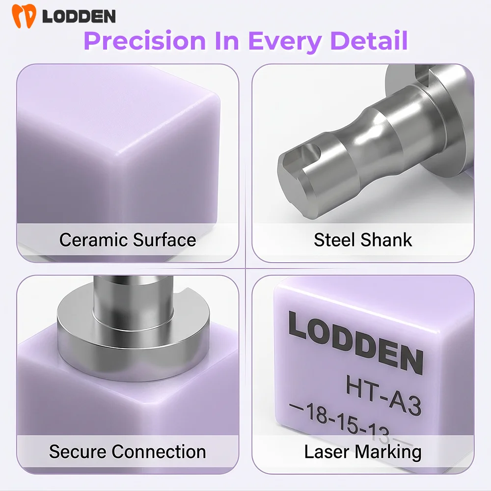 Фото 20 шт. стеклокерамического материала LODDEN Dental Lithium Disilicate Pack C14 подходят для материалов для реставрации зубных протезов в зуботехнической лаборатории. №5