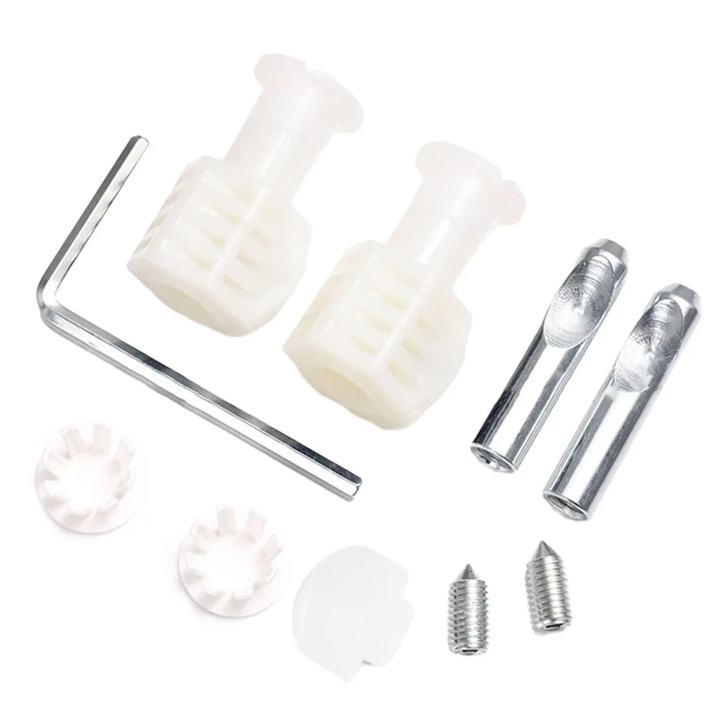 

1pc Fixing Kit Zink Plated Fixing Bolts Kits 7 X 4cm White Black For Wall-hung Toilets Plumbing Fixtures Bidets Attachments