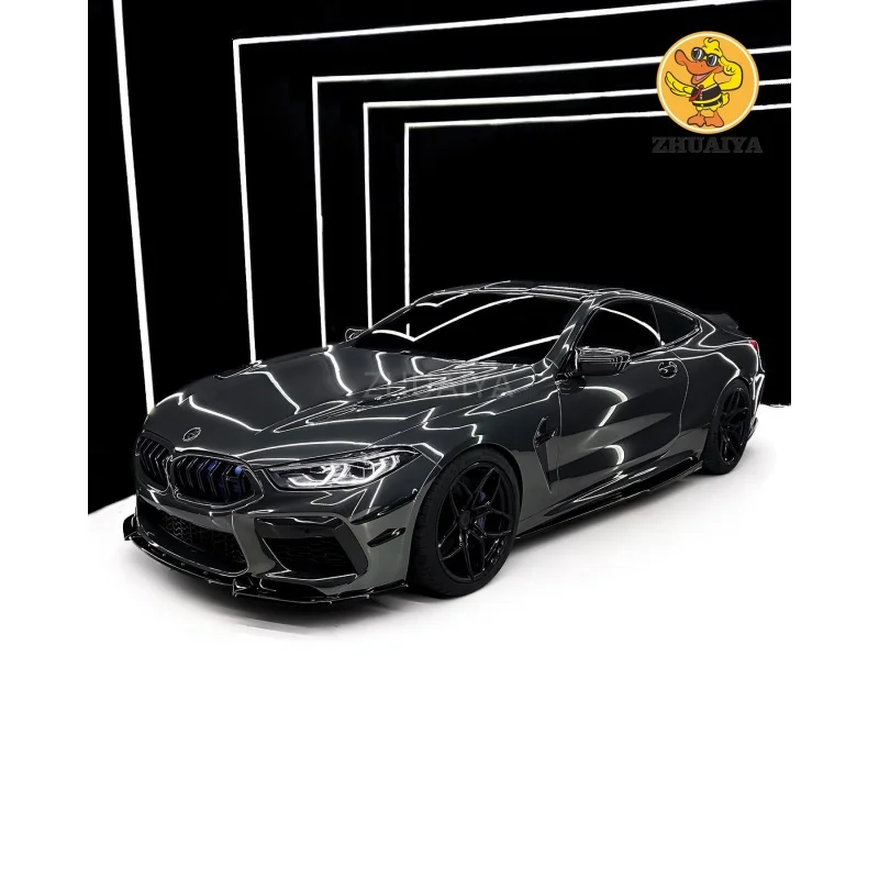 1.52x18 м растягивающаяся черная зеркальная хромированная виниловая оберточная