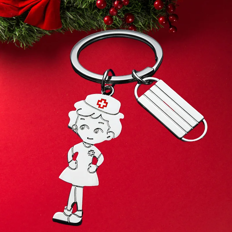Брелок с подвеской в виде Белого Ангела для медсестры
