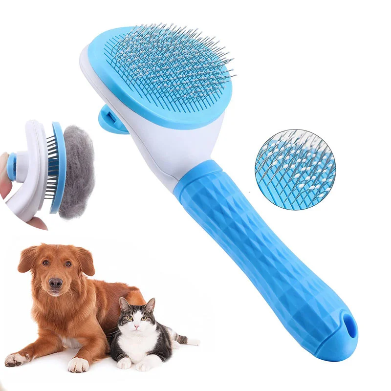

Pet Dog Hair Brush Cat Comb Grooming And Care Cat Brush Stainless Steel Comb For Long Hair Dogs Cleaning Pets Dogs Accessories