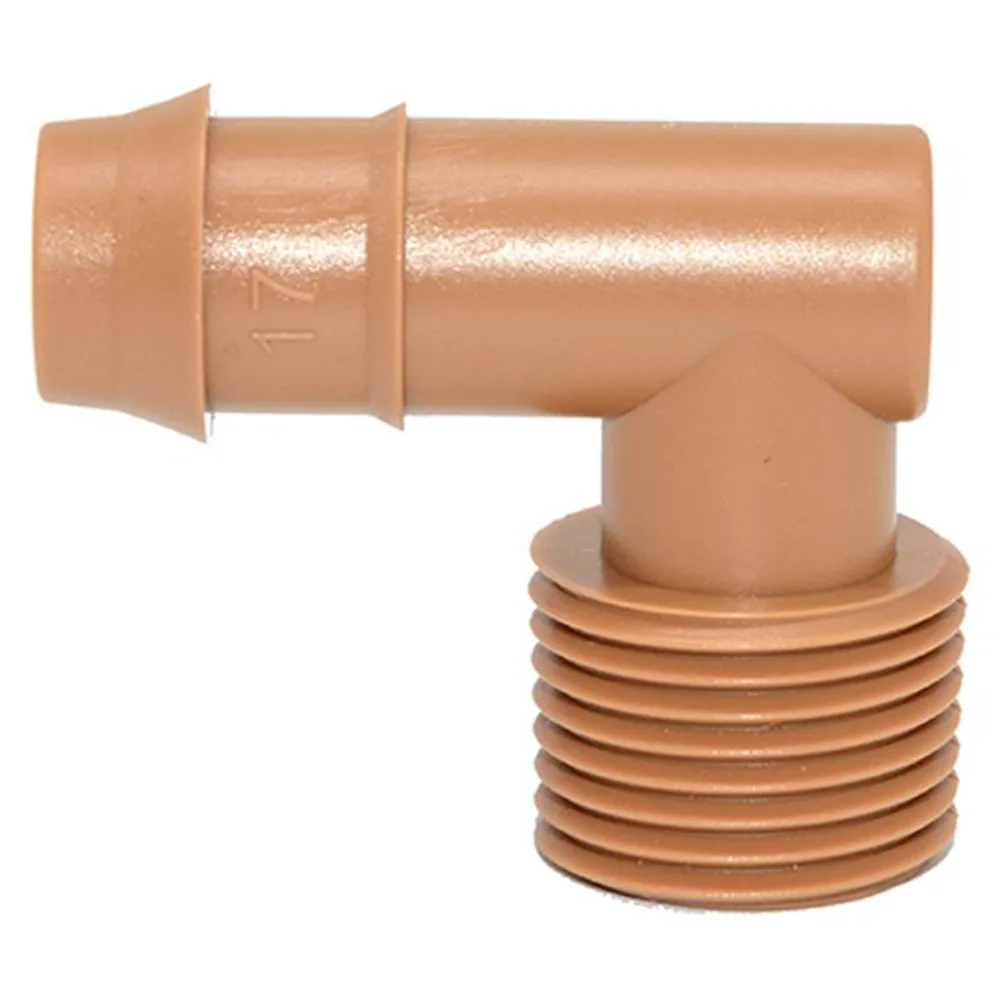

Durable Connectors Drip Pipe Elbow Leak-Proof Plastic 10pcs Farms For 1/2 Or 3/4 Tube Garden Supplies Greenhouses