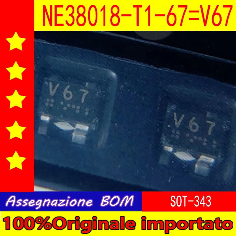 

100pcs/lot NE38018-T1-67 V67 NE38018-T1-68 V68 SOT-343
