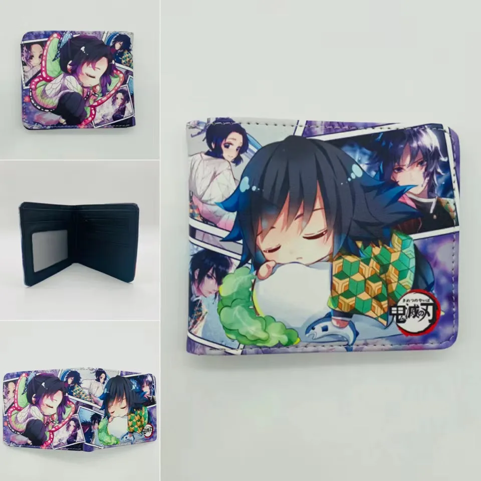 Мужской кошелек с мультипликационным рисунком слитный черный изображением