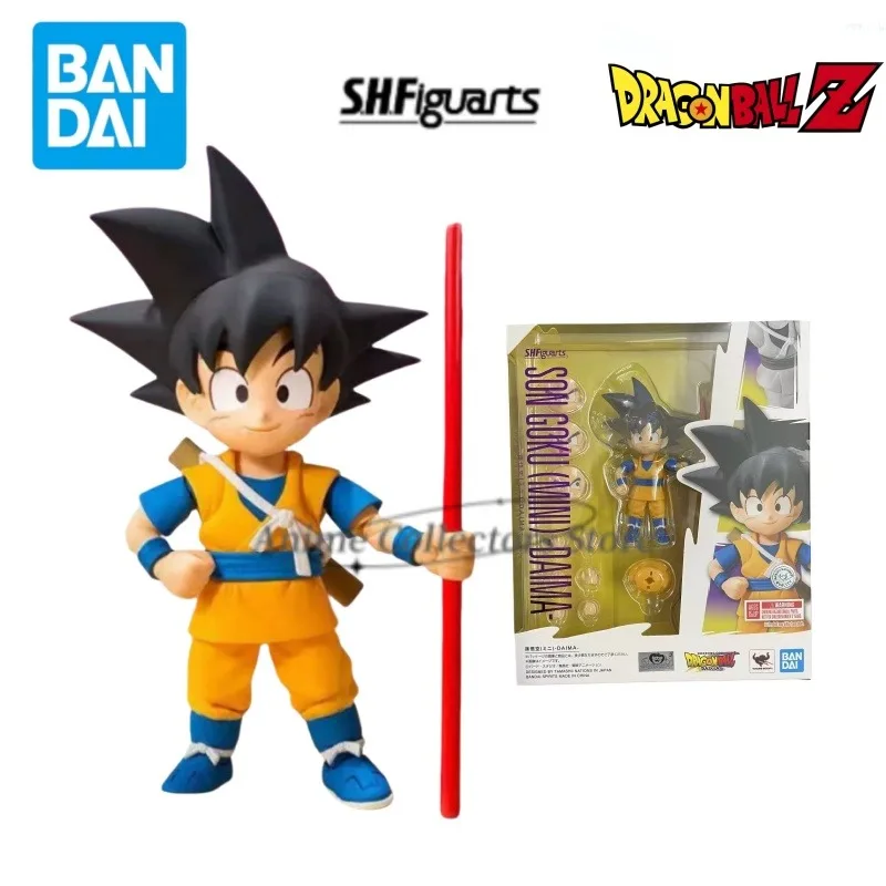 Оригинальный Bandai Dragon Ball S.H.Figuarts Shf Son Goku (Mini) Daima ПВХ 7 см аниме фигурки модель