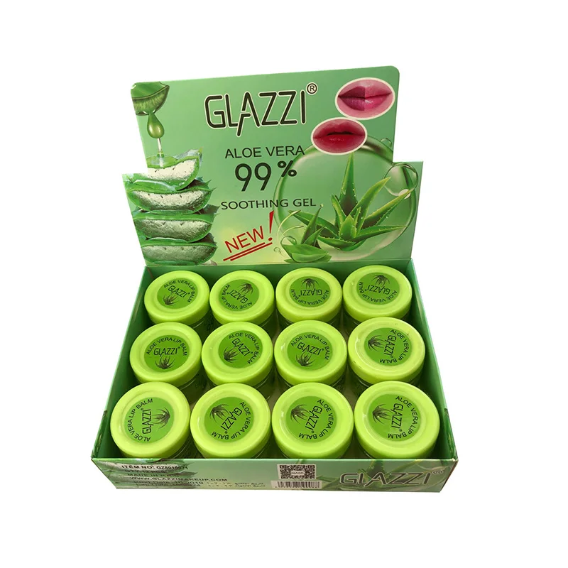 

12Pcs Aloe Vera Lip Blam Lip Jelly Deep Nourish Hydrating Repair Clear Lip Balm Moisturizer For Dry Cracked Lips Care