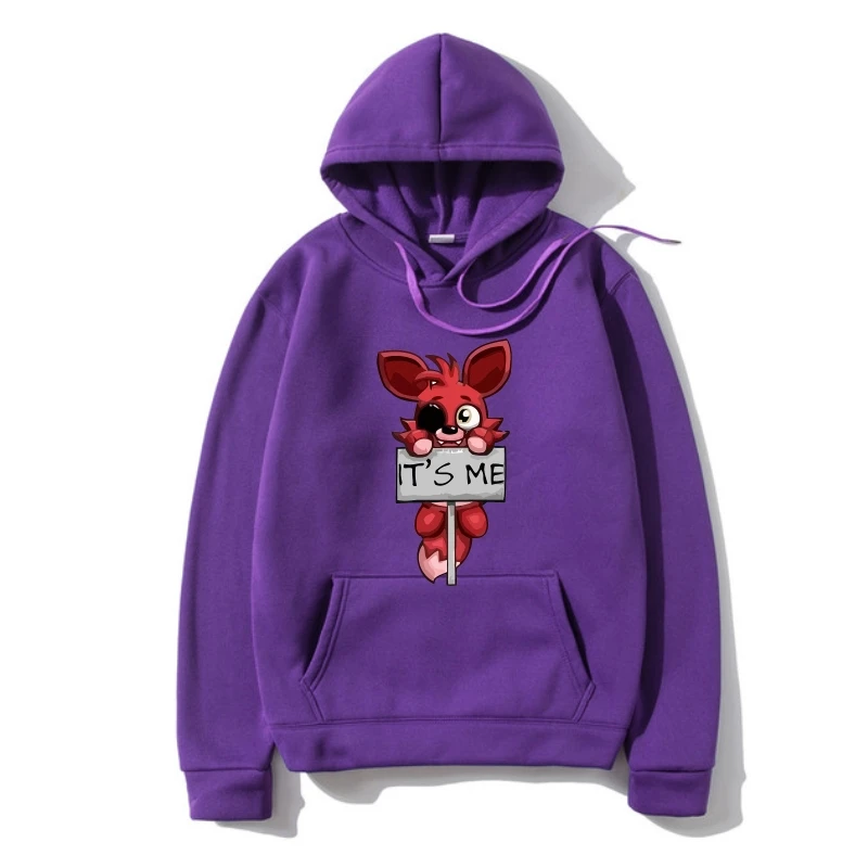 Camiseta SweatSweatshir FNAF Plush Foxy femme Outerwear Summer Hip Hop Hoody Cotton Warm Pullover woman Brand Sweatshir camisa