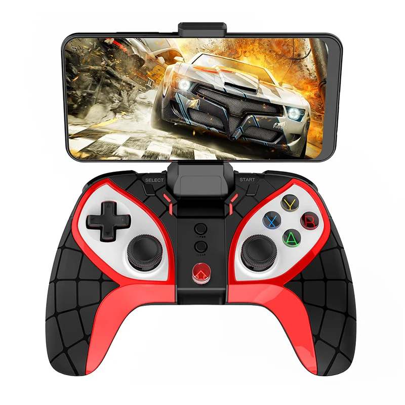 

Mobile Phone Gamepad Bluetooth Game Controller with Hidden Foldable Holder for Android iOS PC PS3 Switch Joystick