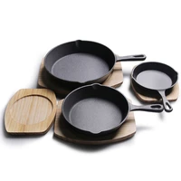 Frying Pan Uncoated Non-stick skillet Steak Flat cooking Pan Iron Pancake Egg Fryer Kitchen Cookware Fryer Kitchen Appliance NEW