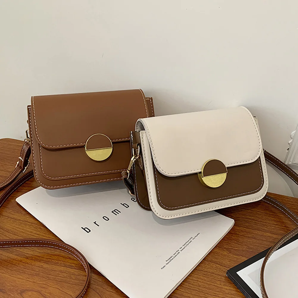 

Women Stylish PU Leather Flap Tote Bag Ladies Small Phone Shoulder Bag Top-Handle Bags for Outdoor Shopping