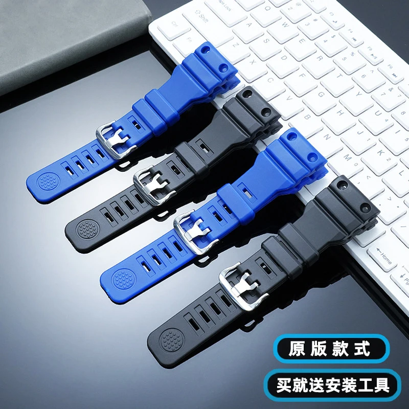Фото Ремешок для часов GN1000 GN-1000 из ТПУ-смолы и силикона для Casio Marine Series GN-1000/GB/MB, мужской сменный браслет №2