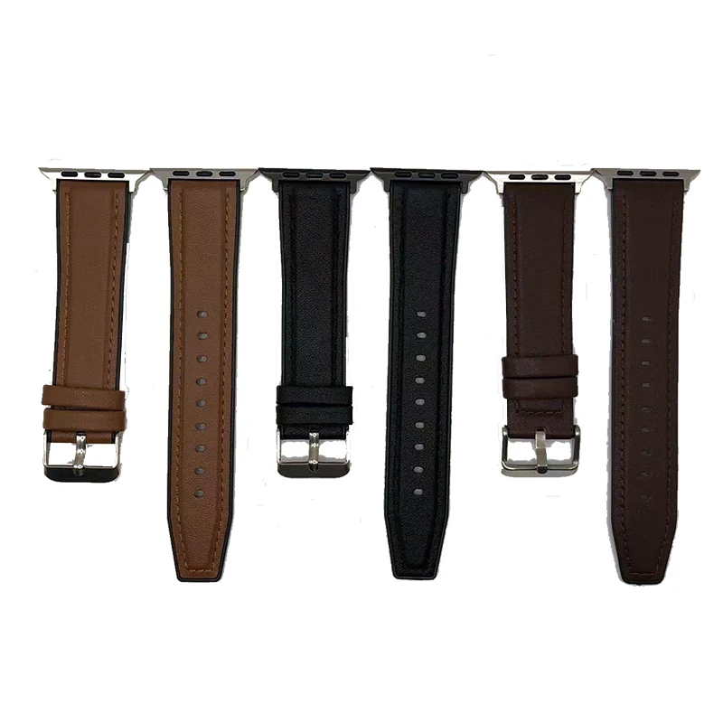

49 45 44mm Silicone Leather Strap For IWO Series 6 7 8 Ultra Smart Watch T500 W27 XS8 Smartwatch T900 Pro S8 X8 Max Wristbands
