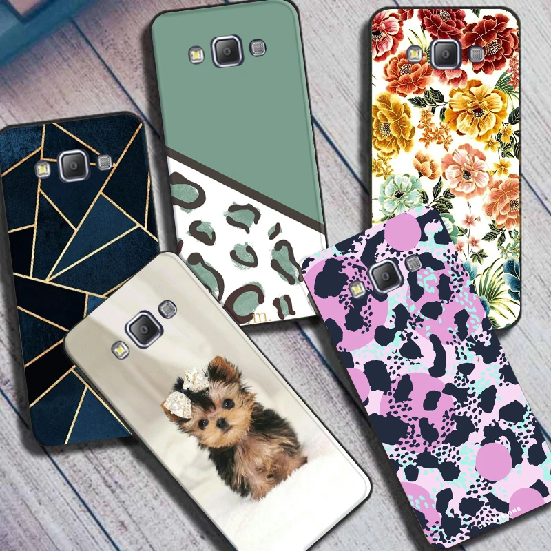 case For Samsung Galaxy A7 2015 Case Soft TPU Back Cover for Samsung A7 2015 A700 A700F Case shockproof Unique Pattern