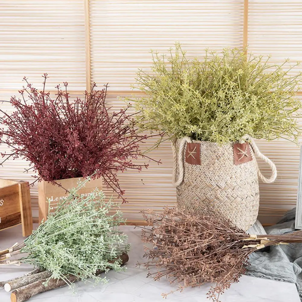 

1 Bouquet Artificial Flower Grass Not Wither Simulated Chestnut Grass Plant Home Decoration Wedding Hand Holding Bouquet