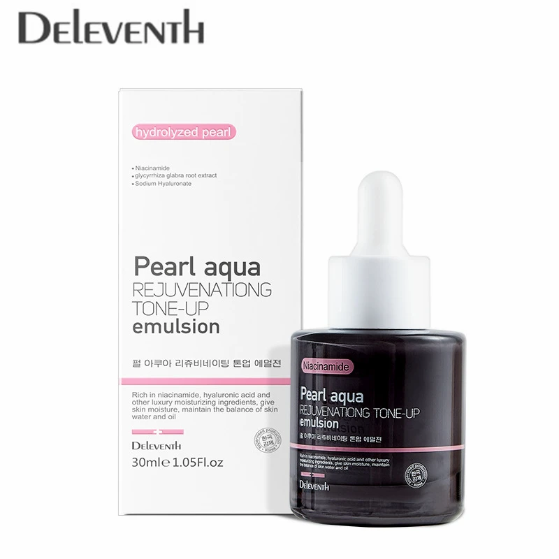 

Deleventh Pearl Aqua Rejuvenating Tone-up Emulation Whitening Before Makeup Korean Skin Care Products Make Up 30ml Nude Make Up