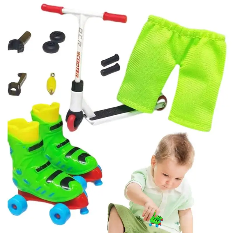 

Finger Skating Set Lightweight Fingertip Movement Party Favors Finger Toy Box With Finger Roller Skates Finger Scooter And