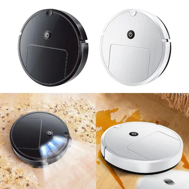 1000Pa Strong Suction Robot Vacuum Cleaner Slim-Removing Floor Cleaner Machine With 10pcs Replaceable Mop Household Cleaning