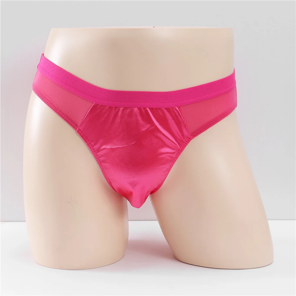 

Men Mesh Briefs Sexy See Through Perspective Panties Low Waist Breathable Bikini Hollow Out Underwear Underpants Lightweight