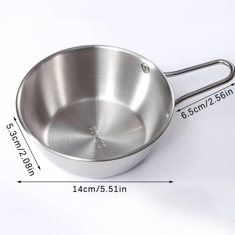 

Миска из нержавеющей стали с ручкой