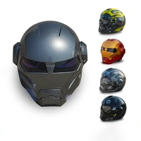 motorcycle helmet full face iron man bumblebee cafe racer electric scooter retro classic cosplay astronaut stormtrooper ironman