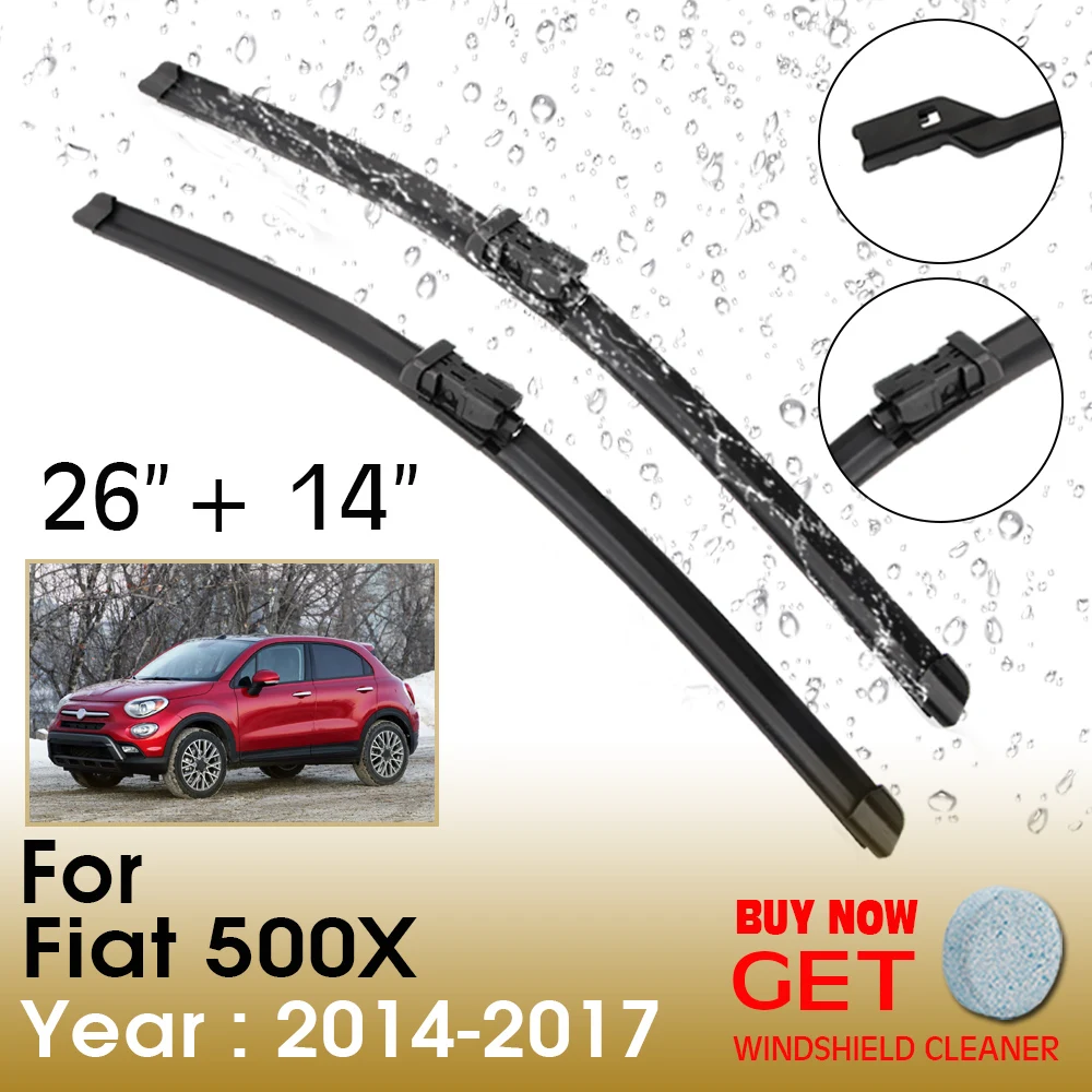 

Щетка стеклоочистителя для Fiat 500X, 26 + 14 дюймов, 2014-2017