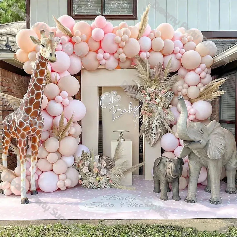 

Maca Peach Balloon Garland Arch Kit Retro Cream Wedding Birthday Party Decor Kids Globos Latex Ballon Baby Shower Decoration