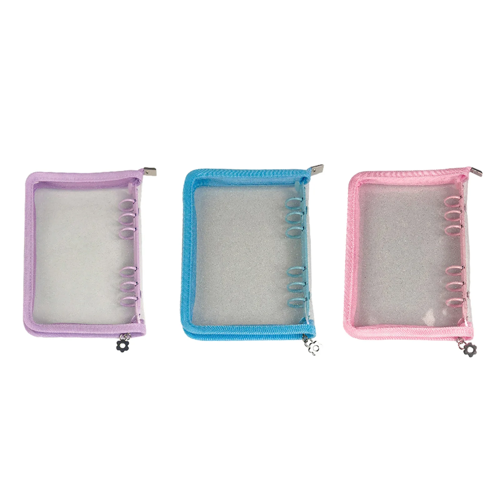 

6-Hole Loose Leaf Cover Waterproof Loose Leaf Notebook Zipper Folder Binder Pockets For Personal Planner