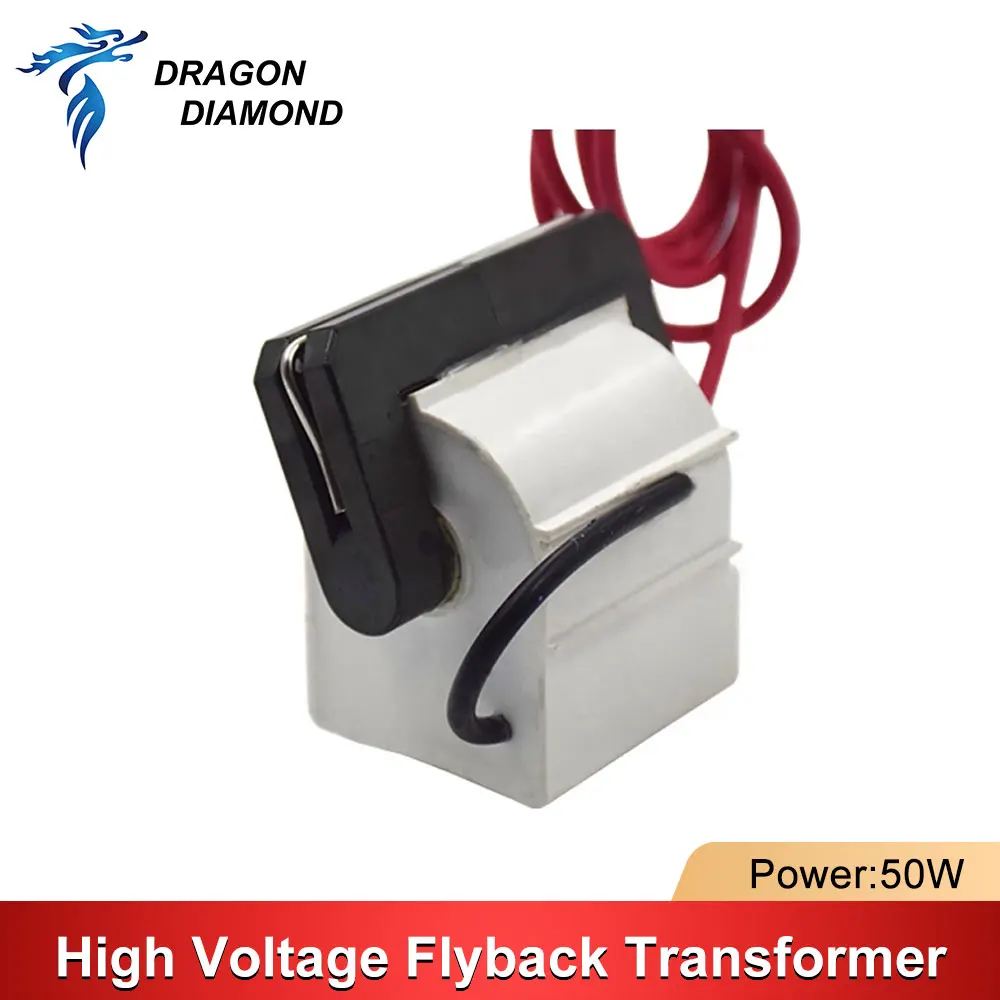 

Универсальный высоковольтный трансформатор DRAGON DIAMOND, 50 Вт, для лазерного блока питания CO2 для гравировального станка