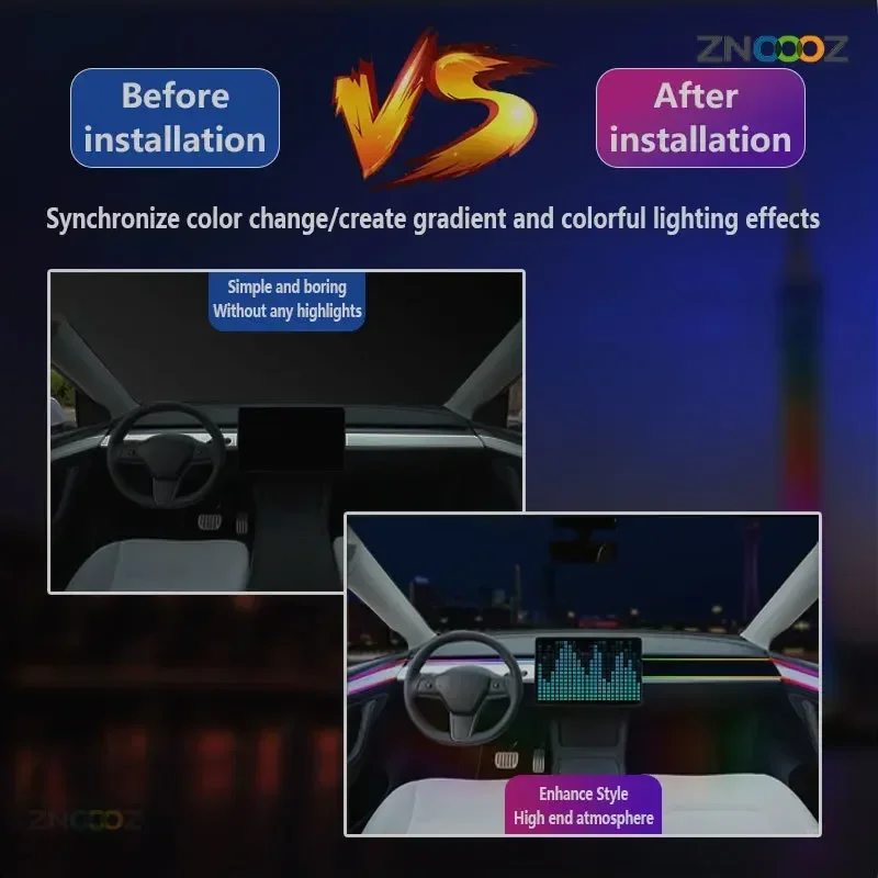 Для Hyundai 64 цвет симфония RGB Автомобильная фотография интерьер окружающей среды