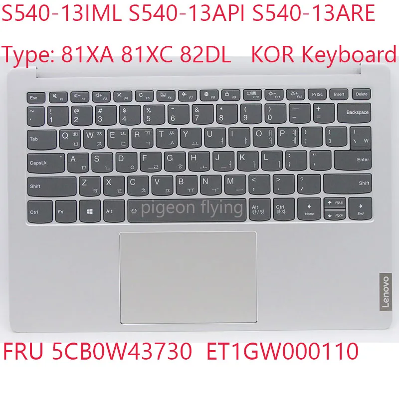 

Женская клавиатура 5CB0W43730 ET1GW000110 для планшетов с подсветкой, Женская клавиатура 81XA 81XC 82DL KOR, новинка