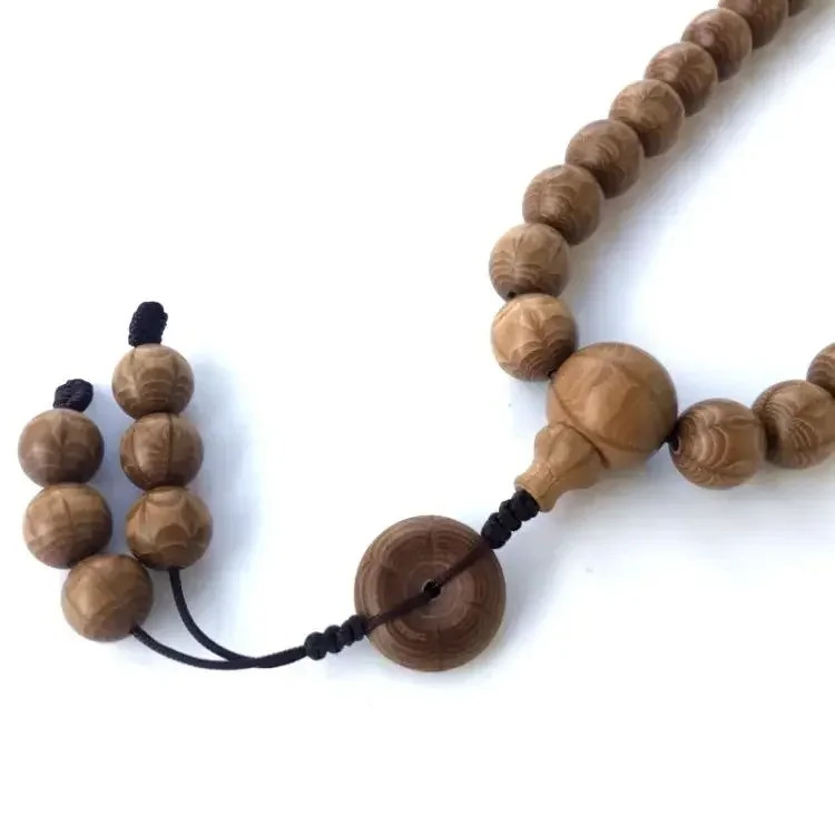 Аутентичные бусины Будды из натурального массива дерева Шесть деревянных ручных