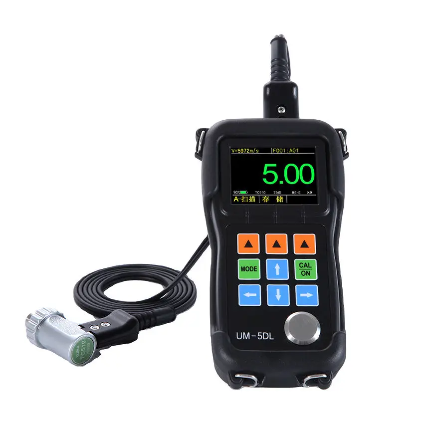 

UM-5DL A & B-Scan Through Coating Ultrasonic Thickness Gauge Meter with DataView Software +Data Logger Function