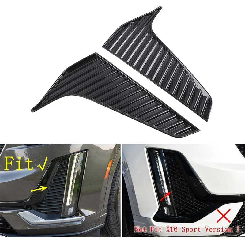 Передний бампер противотуманная фара рамка декоративная накладка для Cadillac XT6 2020