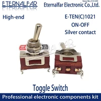 high end e ten1021 quality silver contact spst 12mm 15a 250v ac on off 2pin reset rocker toggle slide switch waterproof