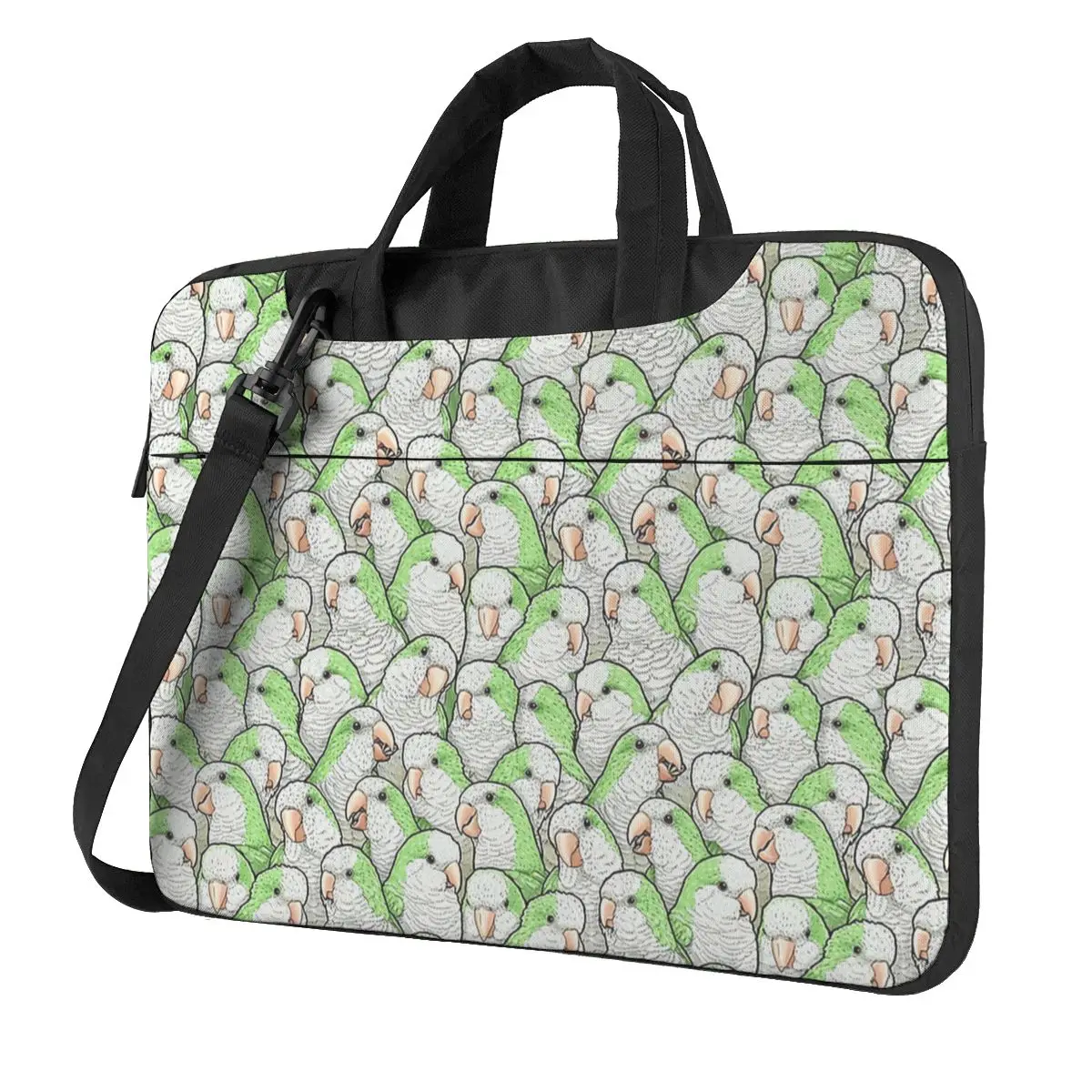 Зеленая сумка для ноутбука с квадрокопчиками чехол защитная винтажная