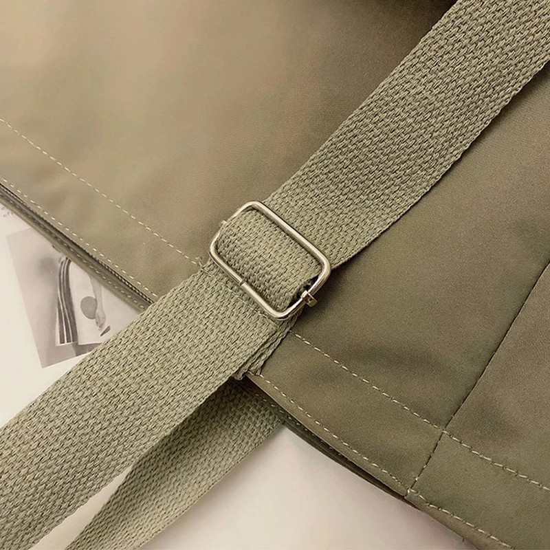 Women's Bag Shopper Fashion Simple Zipper Handbags Nylon Waterproof Crossbody Bags Large Capacity Tote Shoulder Bags for Women