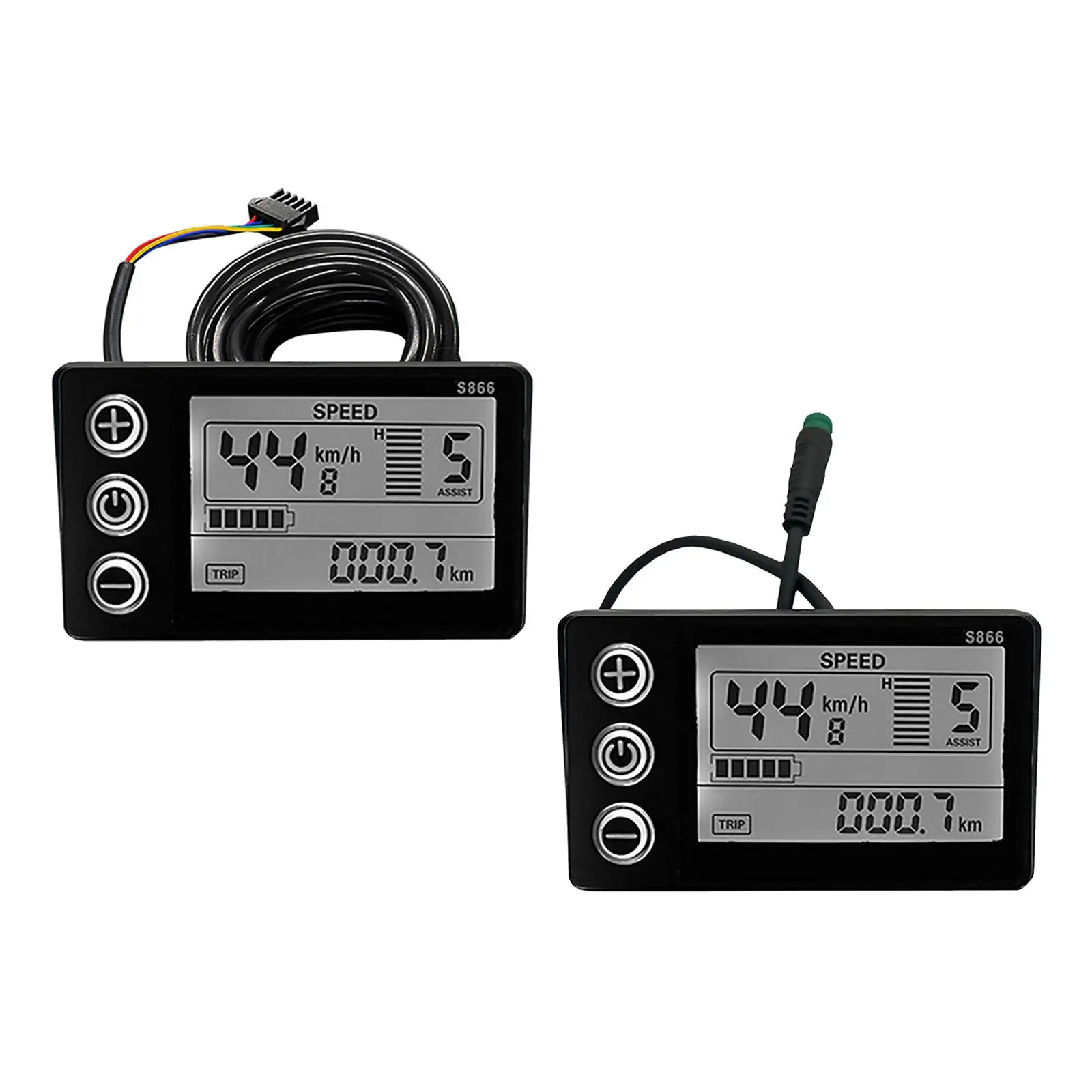 

1 Piece LCD S866 Display Panel Dashboard ABS Accessory Part 24V/36V/48V Speedmeter Useful for Electric Bicycle Scooter Motor