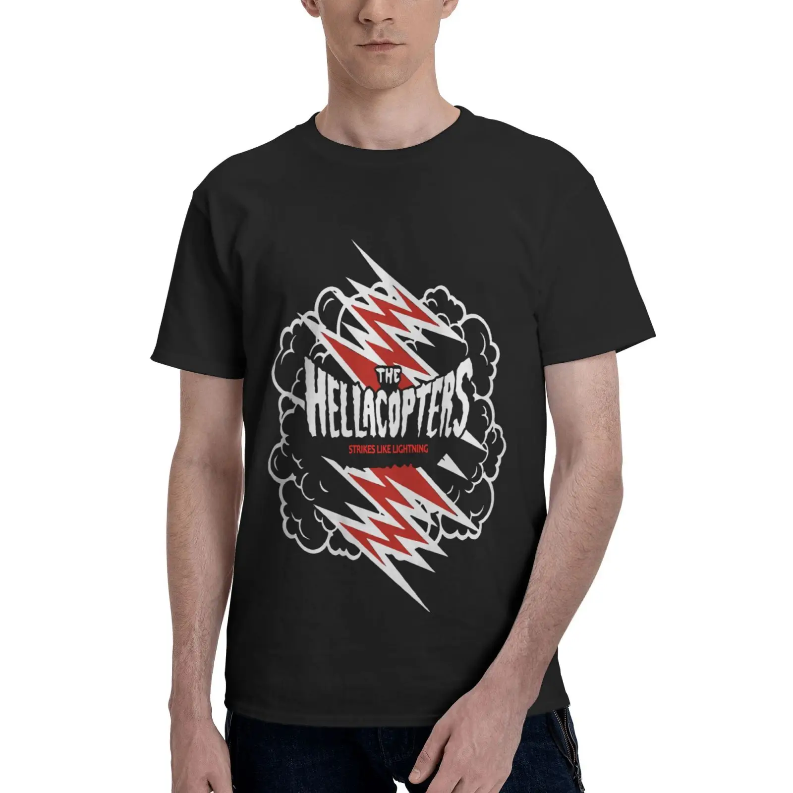 

Футболка мужская оверсайз с принтом «The Hellacopters Merch Garage Band»