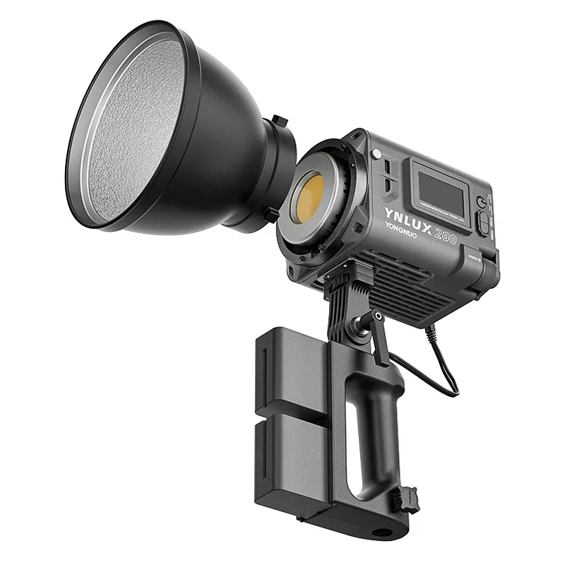 Фото YONGNUO LUX200 YNLUX200 200W 2700K-6500K Ручной уличный светодиодный светильник с креплением Bowens и адаптером питания №5