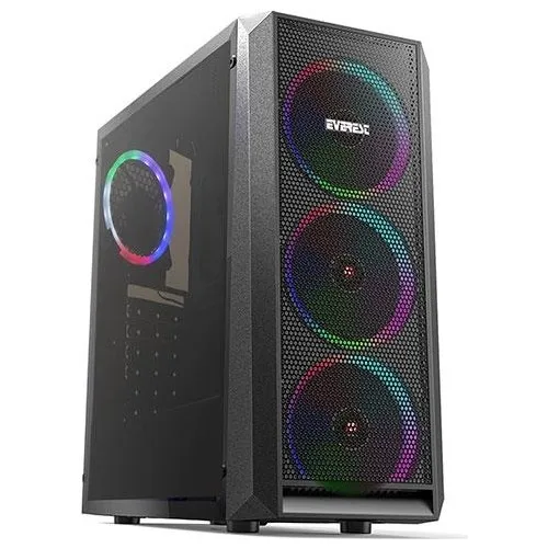 

Everest X-Mesh 4 Rainbow Rgb Fan Tempered Glass Player Box