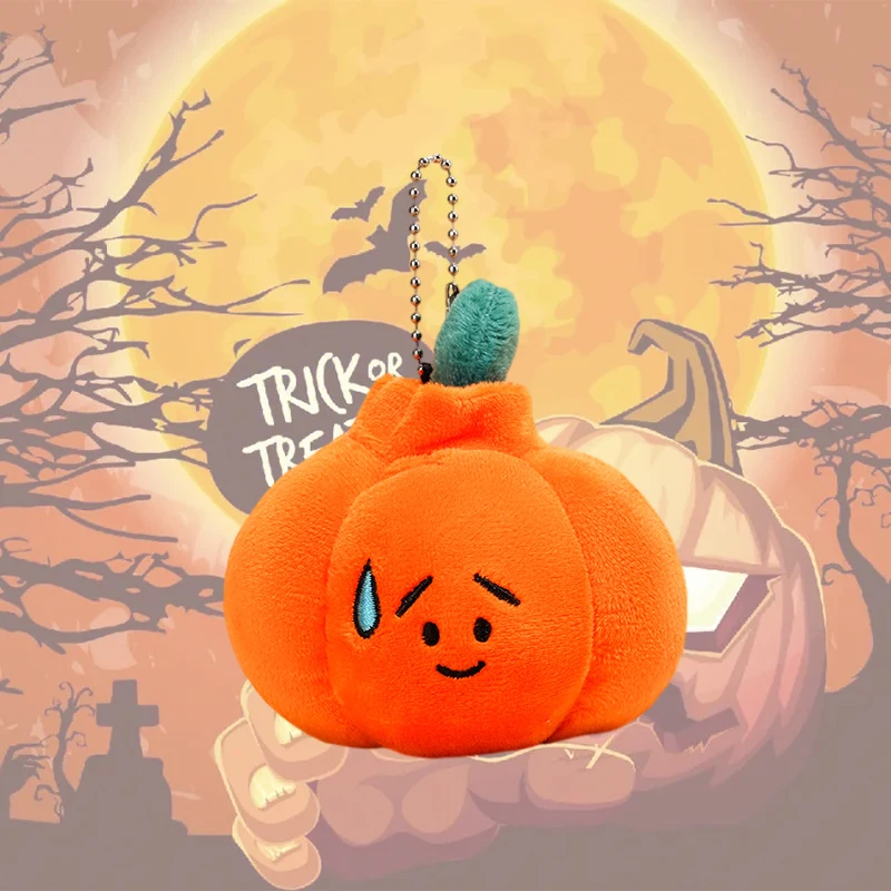 

Halloween Plush Keychain Pendant Cute Jack-o'-lantern Cartoon Dolls Pendant Stuffed Plush Toys Accessories Kids Halloween Gifts
