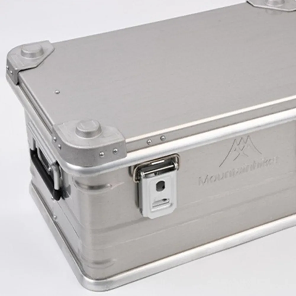 Outdoor Camping All aluminum Alloy Storage Box Travel Case Valuables Suitcase Car Aviation Metal Toolbox Instrument Cabinet Bags