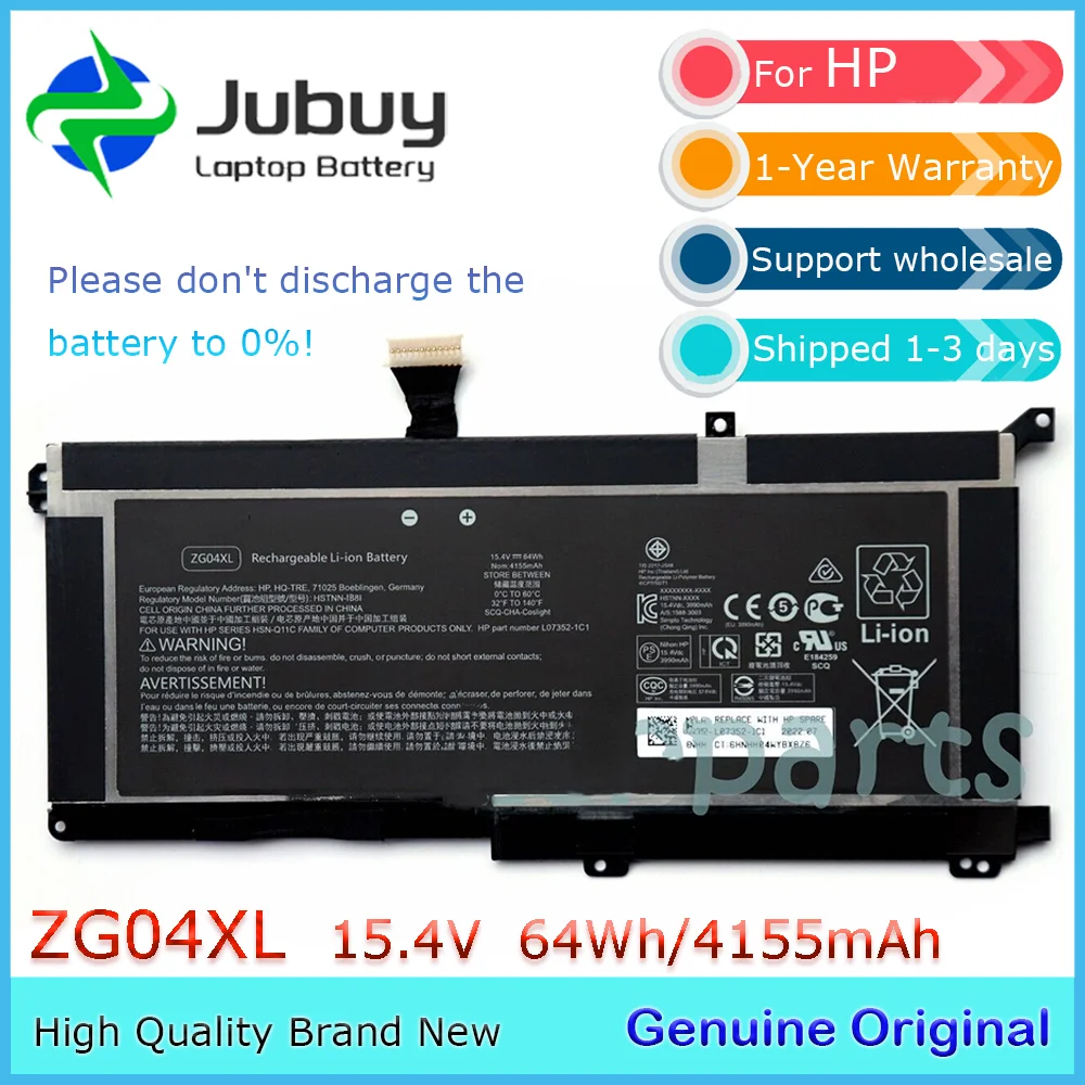 ZG04XL 15 4 В 64 Втч оригинальный аккумулятор для ноутбука HP EliteBook 1050 G1 HSTNN-IB8I L07045-855