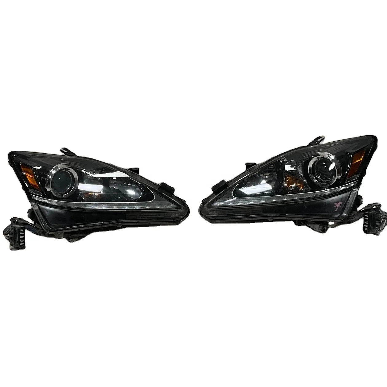 

For 2006-2012 IS250 headlight black modified upgrade IS300 LED with ripple original factory in Japan