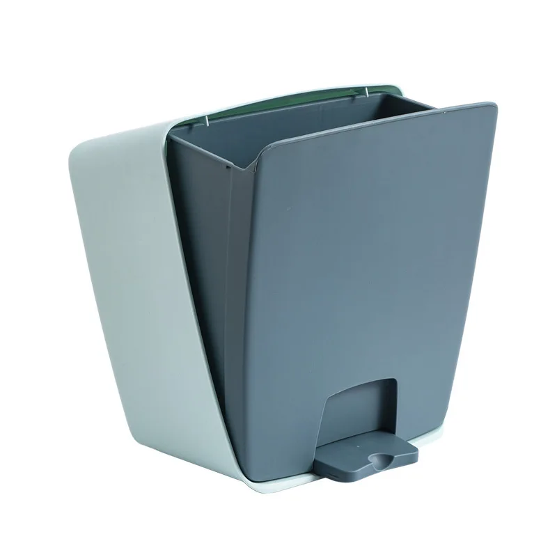 

Home Creative Step on The Large-capacity Trash Can Office Storage Bucket Hole-free Kitchen Wall-mounted Cleaning Bucket