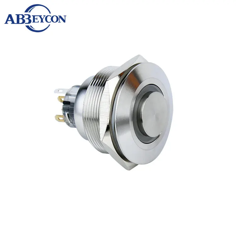 

Рукоятка 30 мм, металлическая оболочка, кнопка для подсветки мотоцикла 1NO1NC, выключатель с высоким круглым контактом из нержавеющей стали