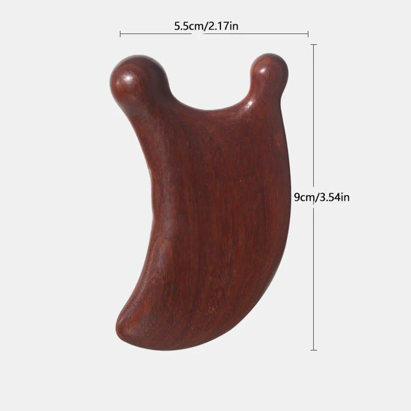 Расческа для лифтинга лица из сандалового дерева меридианный массажер глаз носа