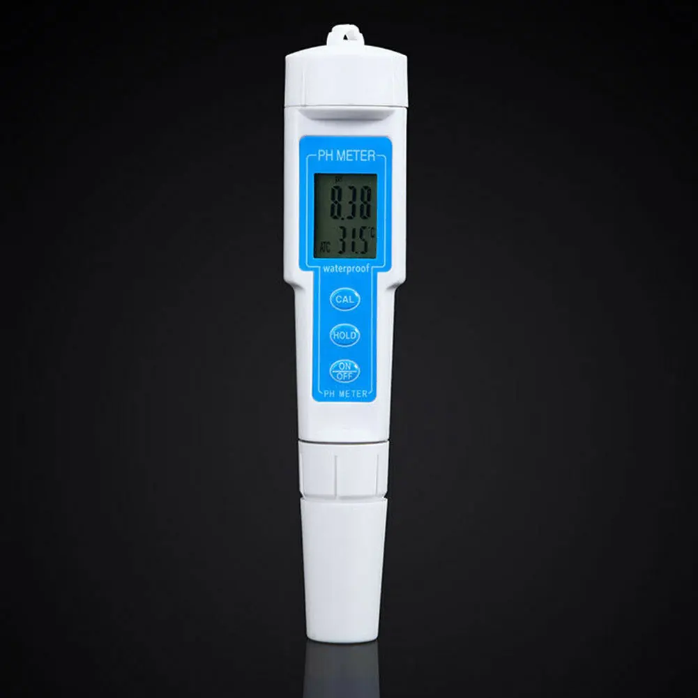 

2 In 1 Tester Tool LCD Display Pen Style Temperature Portable Digital Monitor Waterproof Measuring High Accuracy Mini PH Meter